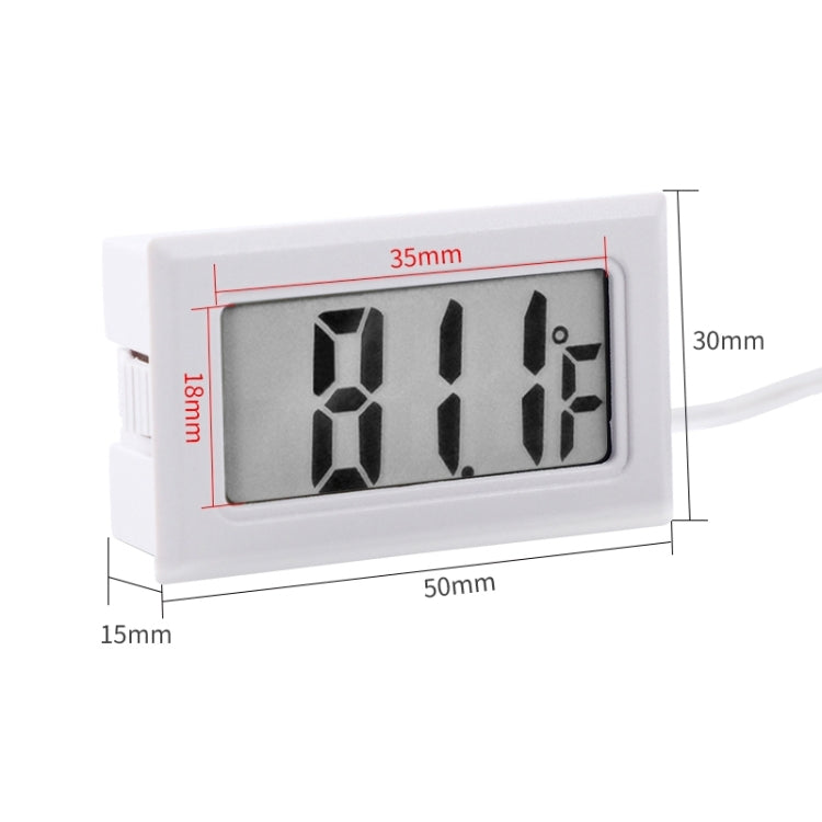 Mini LCD Indoor Digital Thermometer (Fahrenheit Display), Black(Black) - Indoor Thermometer by PMC TechLife | Online Shopping South Africa | PMC TechLife | Buy Now Pay Later Mobicred