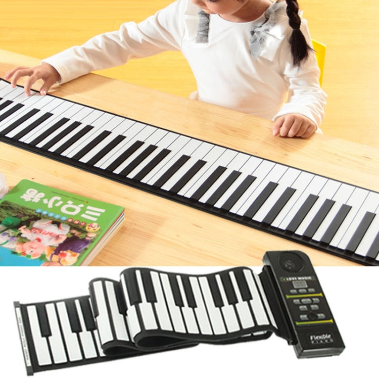88 Keys Portable MIDI Silicone Flexible Roll Up Piano, Keyboard: 133 x 14.2 x 0.6cm - free shipping - PMC Jewellery - Order now!