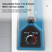 FS-300 300mm Heat Sealing Hand Impulse Poly Sealer Closer Machine (EU Plug)