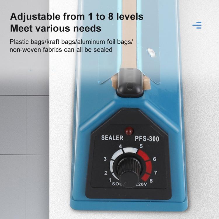 FS-300 300mm Heat Sealing Hand Impulse Poly Sealer Closer Machine (EU Plug)