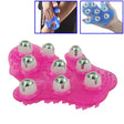 Thickened Palm-shaped Handheld Ball Meridian Massager(Magenta) - free shipping - PMC TechLife - Order now!