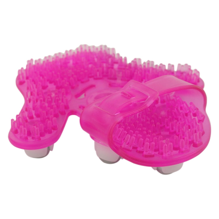 Thickened Palm-shaped Handheld Ball Meridian Massager(Magenta) - free shipping - PMC TechLife - Order now!