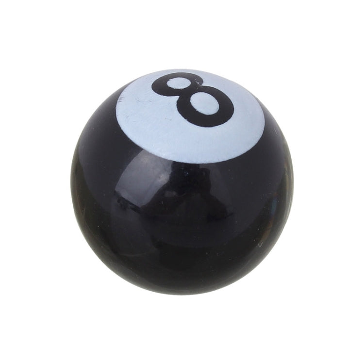 Universal 8mm American Billiards No.8 Ball Style Plastic Car Tire Valve Caps, Pack of 4(Black) - Tire Valve Caps by PMC TechLife | Online Shopping South Africa | PMC TechLife | Buy Now Pay Later Mobicred