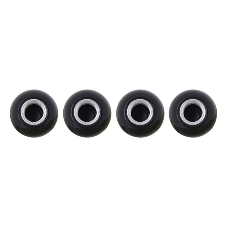 Universal 8mm American Billiards No.8 Ball Style Plastic Car Tire Valve Caps, Pack of 4(Black) - Tire Valve Caps by PMC TechLife | Online Shopping South Africa | PMC TechLife | Buy Now Pay Later Mobicred