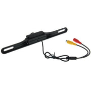 7 LED IR Infrared Water-resistant Night Vision License Plate Frame Astern Backsight With Scaleplate, Support Installed in GPS Navigator , Wide Viewing Angle: 140 degree (YX001)(Black)