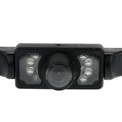 7 LED IR Infrared Water-resistant Night Vision License Plate Frame Astern Backsight With Scaleplate, Support Installed in GPS Navigator , Wide Viewing Angle: 140 degree (YX001)(Black)