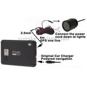 7 LED IR Infrared Water-resistant Night Vision License Plate Frame Astern Backsight With Scaleplate, Support Installed in GPS Navigator , Wide Viewing Angle: 140 degree (YX001)(Black)