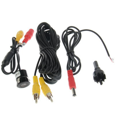 Water-resistant Wired Punch DVD Rear View Camera With Scaleplate , Support Installed in Car DVD Navigator or Car Monitor , Wide Viewing Angle: 170 degree (WD004)(Black)