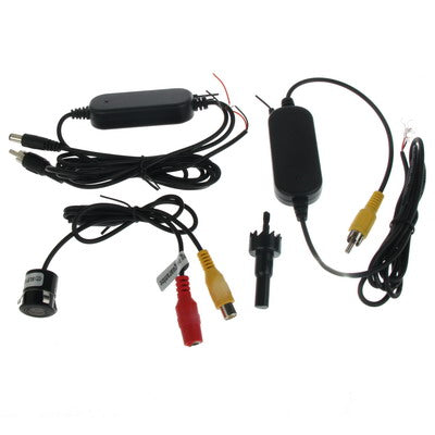 Water-resistant Wireless Transmitting Receiving Punch DVD Rear View Camera , With Scaleplate , Support Installed in Car DVD Navigator or Car Monitor , Wide Viewing Angle: 170 degree (WX004)(Black)