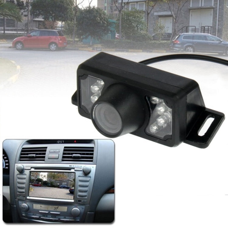 7 LED IR Infrared Waterproof Night Vision Wireless Short Lens DVD Rear View With Scaleplate , Support Installed in Car DVD Navigator , Wide Viewing Angle: 140 degree (WX002)(Black) - Rear View Cameras by PMC TechLife | Online Shopping South Africa | PMC TechLife | Buy Now Pay Later Mobicred