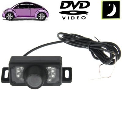 7 LED IR Infrared Water-resistant Night Vision Wireless Short Lens DVD Rear View With Scaleplate , Support Installed in Car DVD Navigator , Wide Viewing Angle: 140 degree (WX002)(Black)