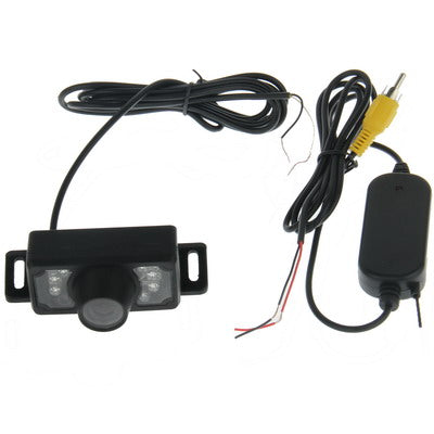 7 LED IR Infrared Waterproof Night Vision Wireless Short Lens DVD Rear View With Scaleplate , Support Installed in Car DVD Navigator , Wide Viewing Angle: 140 degree (WX002)(Black) - Rear View Cameras by PMC TechLife | Online Shopping South Africa | PMC TechLife | Buy Now Pay Later Mobicred