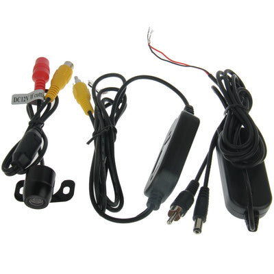 Water-resistant Wireless Butterfly DVD Rear View Camera With Scaleplate , Support Installed in Car DVD Navigator or Car Monitor , Wide Viewing Angle: 170 degree (WX003)(Black)