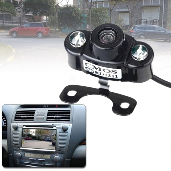 E400 Water-resistant 2 LED Color CMOS/CCD Auto Car Rear View Camera for Security Backup Parking