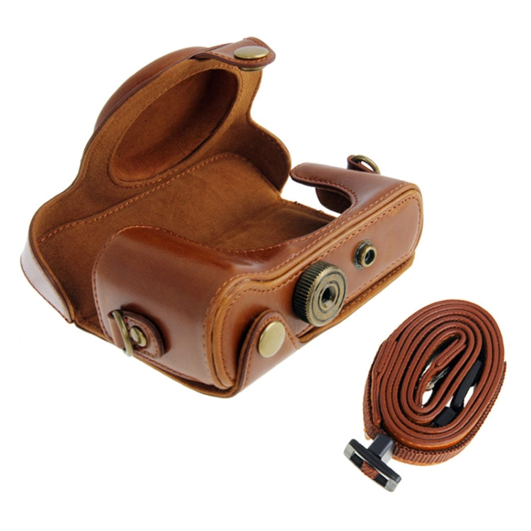 Leather Camera Case Bag for Sony HX50 (Brown) - free shipping - PMC TechLife - Order now!