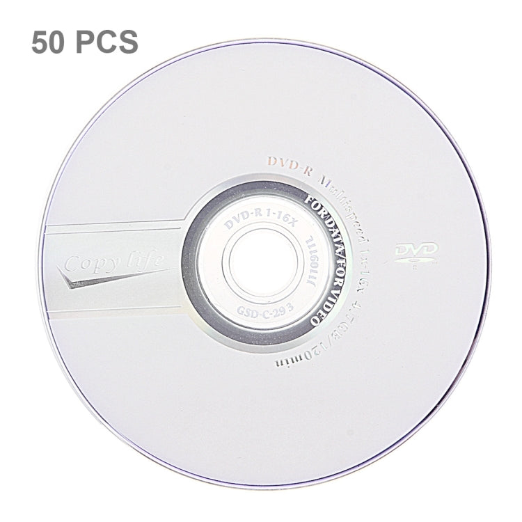 12cm Blank DVD-R, 4.7GB/120mins, Pack of 50 - Blank Disc by PMC Jewellery | Online Shopping South Africa | PMC Jewellery | Buy Now Pay Later Mobicred