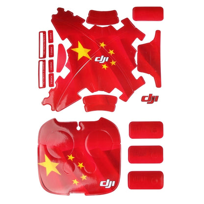 4D Imitation Carbon Fiber PVC Water Resistance Sticker Kit for DJI Phantom 3 Quadcopter & Remote Controller & Battery(Chinese Flag Pattern) -  by PMC Jewellery | Online Shopping South Africa | PMC Jewellery | Buy Now Pay Later Mobicred