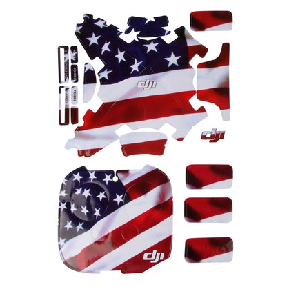 4D Imitation Carbon Fiber PVC Water Resistance Sticker Kit for DJI Phantom 3 Quadcopter & Remote Controller & Battery(US Flag Pattern) -  by PMC Jewellery | Online Shopping South Africa | PMC Jewellery | Buy Now Pay Later Mobicred