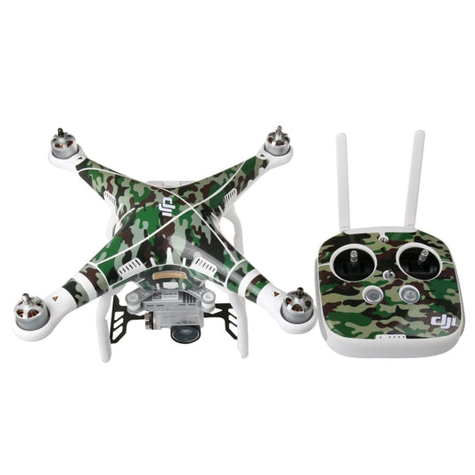 4D Imitation Carbon Fiber PVC Water Resistance Sticker Kit for DJI Phantom 3 Quadcopter & Remote Controller & Battery(Camouflage Pattern) -  by PMC Jewellery | Online Shopping South Africa | PMC Jewellery | Buy Now Pay Later Mobicred