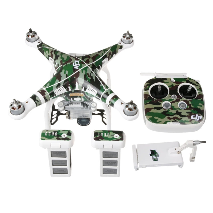 4D Imitation Carbon Fiber PVC Water Resistance Sticker Kit for DJI Phantom 3 Quadcopter & Remote Controller & Battery(Camouflage Pattern) -  by PMC Jewellery | Online Shopping South Africa | PMC Jewellery | Buy Now Pay Later Mobicred