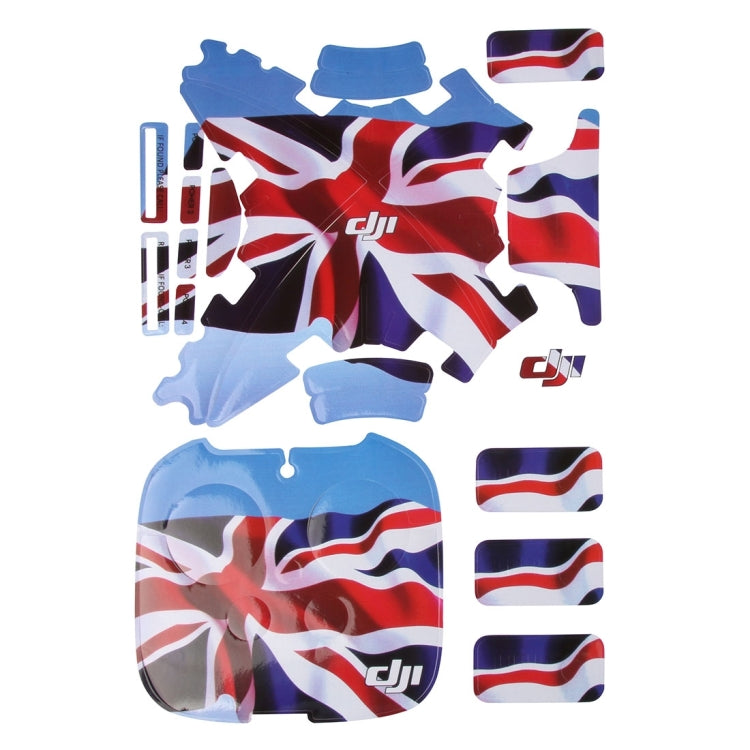 4D Imitation Carbon Fiber PVC Water Resistance Sticker Kit for DJI Phantom 3 Quadcopter & Remote Controller & Battery(UK Flag Pattern) -  by PMC TechLife | Online Shopping South Africa | PMC TechLife | Buy Now Pay Later Mobicred