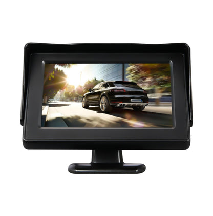 4.3 inch Car Color Monitor with Adjustable Angle Holder & Universal Sunshade , Dual Video Input - free shipping - PMC Jewellery - Order now!