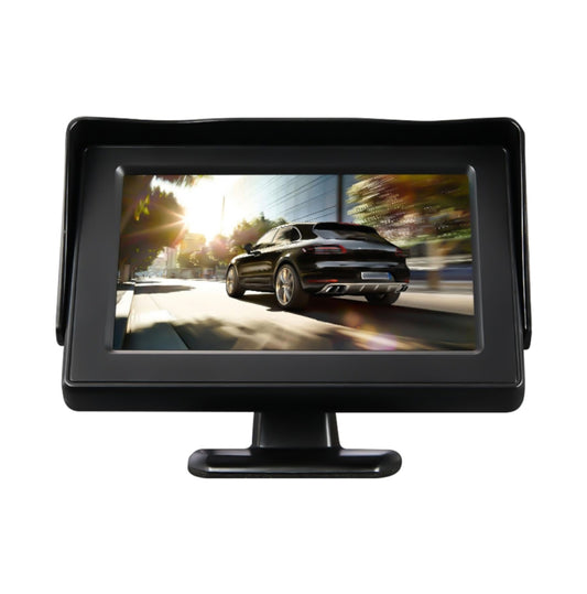 4.3 inch Car Color Monitor with Adjustable Angle Holder & Universal Sunshade , Dual Video Input - free shipping - PMC Jewellery - Order now!