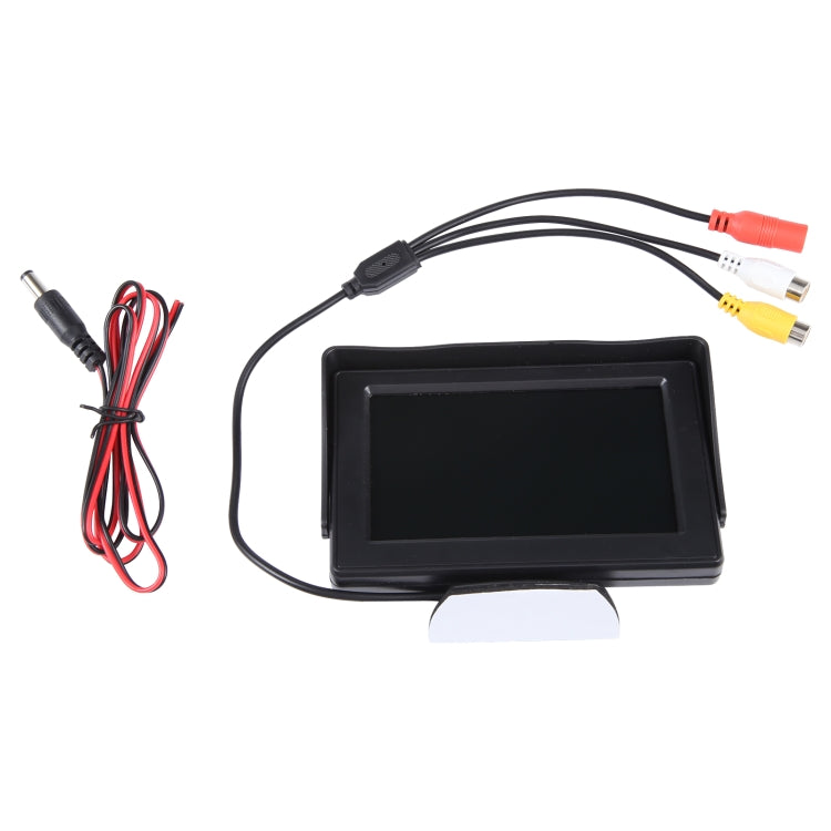 4.3 inch Car Color Monitor with Adjustable Angle Holder & Universal Sunshade , Dual Video Input - free shipping - PMC Jewellery - Order now!