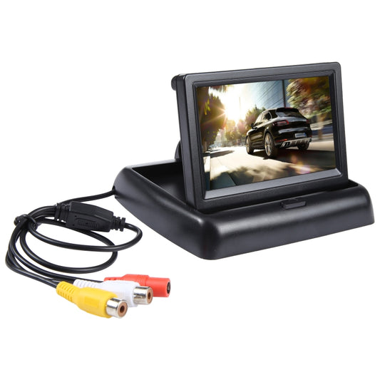 4.3 inch TFT-LCD Color Foldable Car Monitor, Type: PAL/NTSC - free shipping - PMC Jewellery - Order now!