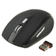 2.4 GHz 800~1600 DPI Wireless 6D Optical Mouse with USB Mini Receiver, Plug and Play, Working Distance up to 10 Meters(Black) - Wireless Mice by PMC TechLife | Online Shopping South Africa | PMC TechLife | Buy Now Pay Later Mobicred