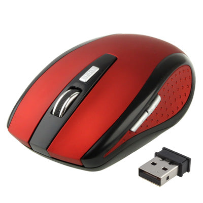 2.4 GHz 800~1600 DPI Wireless 6D Optical Mouse with USB Mini Receiver, Plug and Play, Working Distance up to 10 Meters (Red) - Wireless Mice by PMc TechLife | Online Shopping South Africa | PMc TechLife | Buy Now Pay Later Mobicred