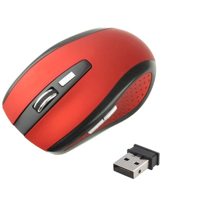2.4 GHz 800~1600 DPI Wireless 6D Optical Mouse with USB Mini Receiver, Plug and Play, Working Distance up to 10 Meters (Red) - Wireless Mice by PMc TechLife | Online Shopping South Africa | PMc TechLife | Buy Now Pay Later Mobicred