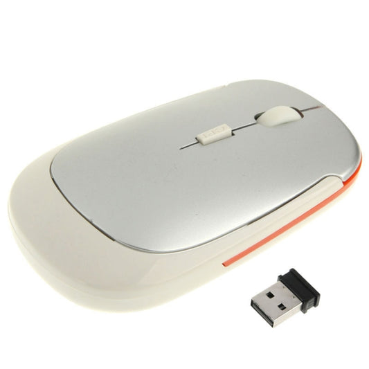 2.4GHz Wireless Ultra-thin Mouse(Silver) - Wireless Mice by PMC Jewellery | Online Shopping South Africa | PMC Jewellery | Buy Now Pay Later Mobicred