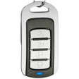 315MHz Metal Learning Code 4 Keys Remote Control for Car Garage Door (Black + Silver) - Universal by PMC TechLife | Online Shopping South Africa | PMC TechLife