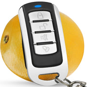 315MHz Metal Learning Code 4 Keys Remote Control for Car Garage Door (Black + Silver)