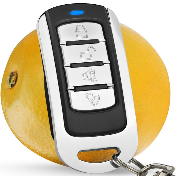 315MHz Metal Learning Code 4 Keys Remote Control for Car Garage Door (Black + Silver)