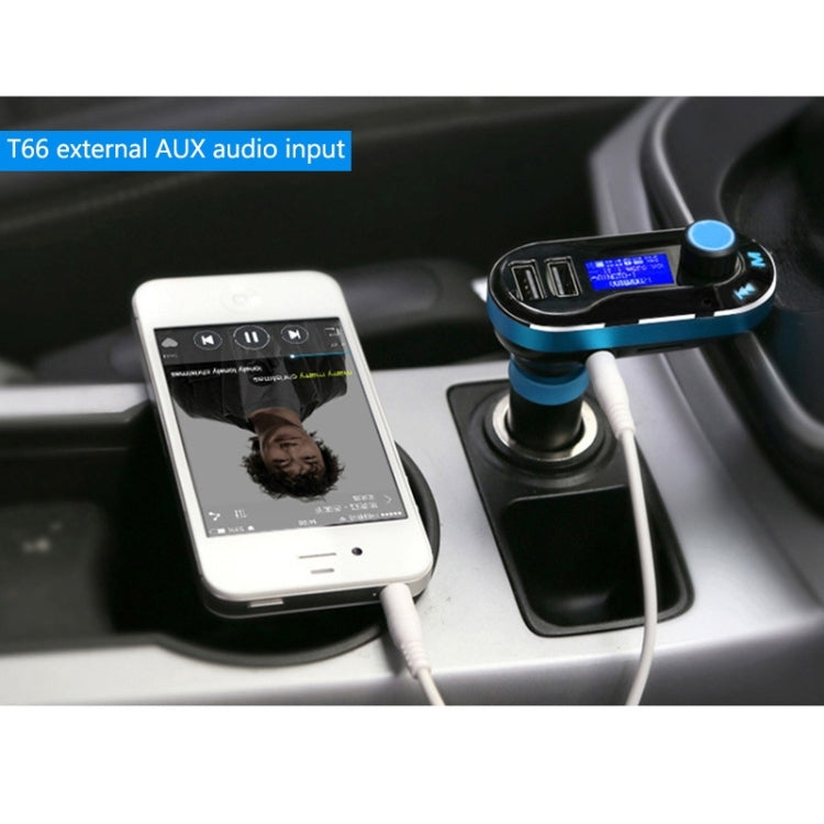 Bluetooth Tacking Handsfree Car Kit FM Transmitter with Remote Control, 2.1A Dual Car Charger, For iPhone, Galaxy, Sony, Lenovo, HTC, Huawei, and other Smartphones - Bluetooth Car Kits by PMC TechLife | Online Shopping South Africa | PMC TechLife | Buy Now Pay Later Mobicred