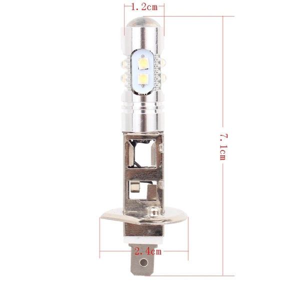 H1 50W 600LM 5500K  White Light 10 SMD-2828-LEDs Car Foglight , Constant Current , DC12-24V(White Light)