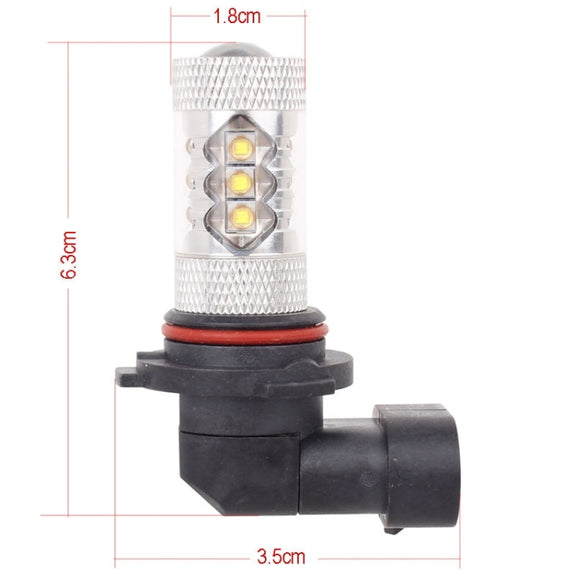 9005 80W 800LM 6500K White Light 16-3535-LEDs Car Foglight , Constant Current , DC12-24V(White Light)