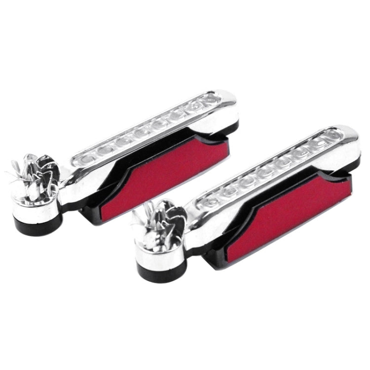 2 PCS 8 White LED Bulbs Wind Powered Decorative Car Lights - Running Lights by PMC TechLife | Online Shopping South Africa | PMC TechLife | Buy Now Pay Later Mobicred