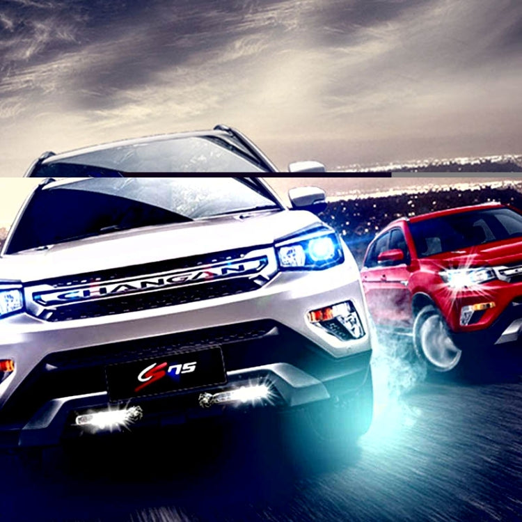 2 PCS 8 White LED Bulbs Wind Powered Decorative Car Lights - Running Lights by PMC TechLife | Online Shopping South Africa | PMC TechLife | Buy Now Pay Later Mobicred