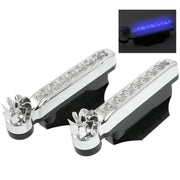 2 PCS 8 Blue LED Bulbs Wind Powered Decorative Car Lights