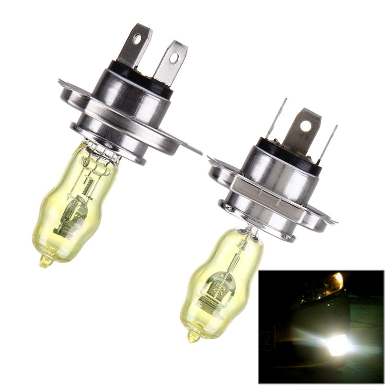 H4 Xenon Pure Yellow Bulbs, 12V 100/90W - Halogen Lights by PMC TechLife | Online Shopping South Africa | PMC TechLife | Buy Now Pay Later Mobicred