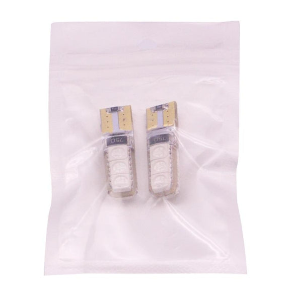 2 PCS T10 2W 120-140LM 6 LED Ice Blue 5050 LED Brake Light for Vehicles, DC12V