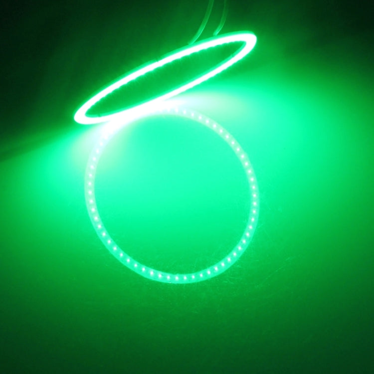 80mm 5W 180LM Angel Eyes Circles Car Headlight Green Light COB LED Lights for Vehicles, DC 12-24V - Eagle Eye Lamps by PMC TechLife | Online Shopping South Africa | PMC TechLife | Buy Now Pay Later Mobicred