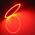 80mm 5W 180LM Angel Eyes Circles Car Headlight Red Light COB LED Lights for Vehicles, DC 12-24V - Eagle Eye Lamps by PMC TechLife | Online Shopping South Africa | PMC TechLife | Buy Now Pay Later Mobicred