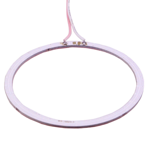 80mm 5W 180LM Angel Eyes Circles Car Headlight Red Light COB LED Lights for Vehicles, DC 12-24V