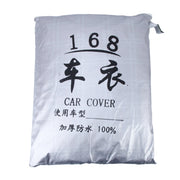 PEVA Anti-Dust Water-resistant Sunproof Hatchback Car Cover with Warning Strips, Fits Cars up to 4.4m(172 inch) in Length