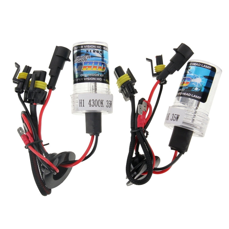 DC12V 35W H1 HID Xenon Light Single Beam Super Vision Waterproof Head Lamp, Color Temperature: 4300K, Pack of 2 - Xenon Lights by PMC TechLife | Online Shopping South Africa | PMC TechLife | Buy Now Pay Later Mobicred
