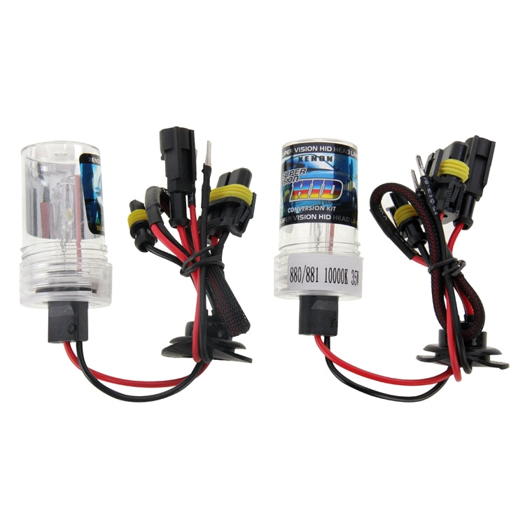 DC12V 35W H27/880/881 HID Xenon Light Single Beam Super Vision Water-resistant Head Lamp, Color Temperature: 6000K, Pack of 2